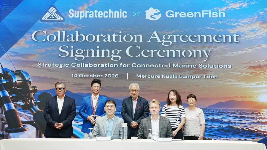 Supratechnic, GreenFish and Honorary Consul representatives at the Collaboration Agreement signing ceremony